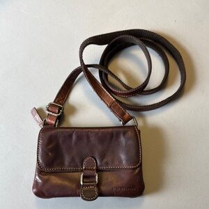 Jack Georges Voyager Mini Crossbody Leather Bag